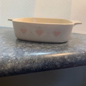 Corningware Forever Yours Heart Pattern 1Liter